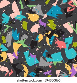 Seamless Patterned texture Terrazzo Floor, abstract colorful vector background. Polished stone pattern wall and color surface marble for background. Abstract creative header.