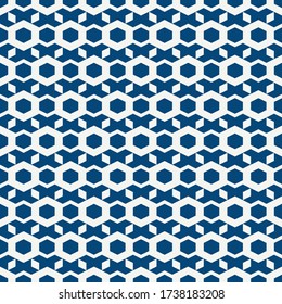 Seamless pattern.Ethnic backdrop. Polygons background. Simple shapes wallpaper.Hexagons, figures, rhombuses ornament. Digital paper, web designing, textile print
