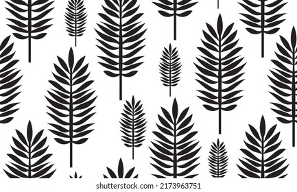 Seamless pattern.Exotic plant. Tropical pattern, palm leaves seamless vector floral background.