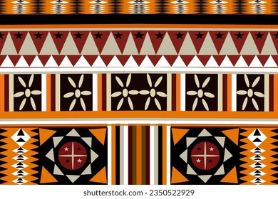 seamless pattern.fabric carpet mandala ornament native boho chevron textile.Geometric African American oriental tranditional vector illustrations. Embroidery style. And fabric patterns background 