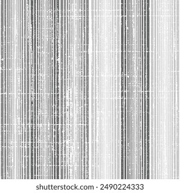 Seamless Pattern.farmhouse style stripes texture. Woven linen cloth pattern background. weave fabric Monochrome slub fabric Textured black and white vertical Stripe Gradient effect texture.