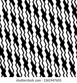 Seamless pattern.Folk image. Linear motif. Zigzag lines, curves backdrop. Ethnic ornament. Geometric wallpaper. Tribal background. Digital paper, web design, textile print. Vector