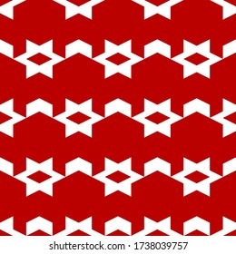 Seamless pattern.Geometric backdrop. Stars, rhombuses, chevrons ornament. Folk wallpaper. Ethnic motif. Simple background. Digital paper, textile print, web design, abstract.