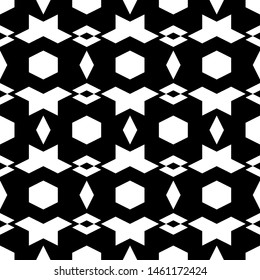 Seamless pattern.Geometrical backdrop. Polygons background. Hexagons, rhombuses, figures ornament. Simple shapes wallpaper. Digital paper, web designing, textile print. Vector.