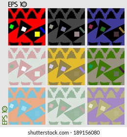 Seamless pattern,geometry. Abstract swirls,ornament, flow from one to another.