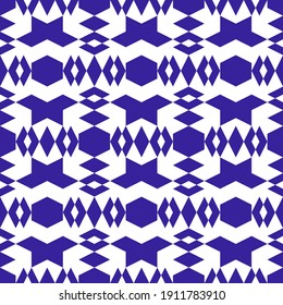 Seamless pattern.Hexagons, rhombuses, figures ornament. Digital paper, web designing, textile print.Geometrical backdrop. Polygons background.Simple shapes wallpaper. Vector.