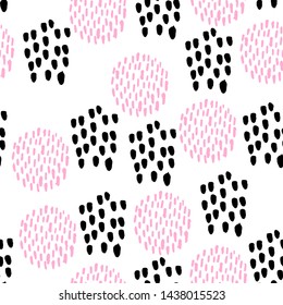 seamless pattern,ink ,brush,prints ,vector, pink