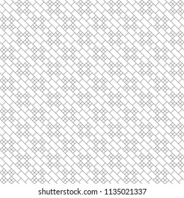 Seamless pattern.Modern stylish geometrical texture.Abstract background.Regularly repeating outline rectangle linear shapes,rhombuses,crosses.Contour.Thin line.Vector element of graphical design