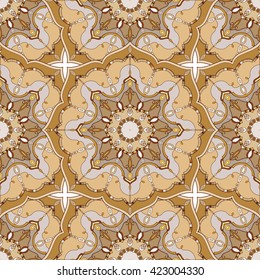 Seamless pattern.Ornamental background for cards, invitations, web pages. Islam, Arabic, Indian, turkish, pakistan, chinese, ottoman motifs.