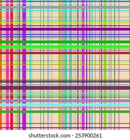 seamless pattern,reminiscent of a Scottish fabric made in colorful tones