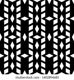 Seamless pattern.Rhombuses ornament. Diamonds backdrop. Ethnic motif. Lozenges wallpaper. Digital paper, textile print, web design, abstract.Geometric background. Vector.