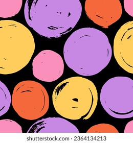 Seamless patterns with abstarct shapes. Vector background. Hand drawn texture for print, textile, fabric, packaging. 