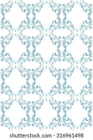 Seamless patterns with abstract decorative ornament. Vector.