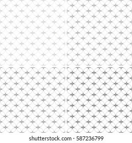 Seamless patterns with abstract decorative ornament. Vector.