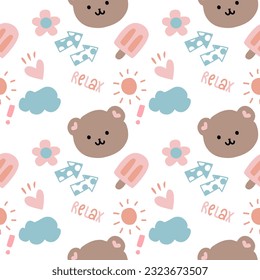 seamless patterns. Abstract design elements in set. Doodles and hand drawn.