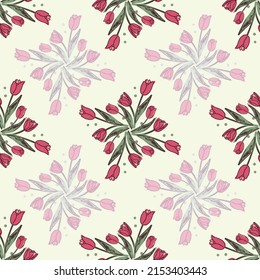 Seamless patterns . Abstract floral background. Colorful design for textiles, wallpapers, prints, fabrics, packaging. Vector graphic