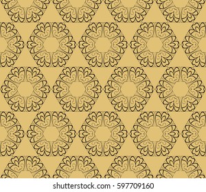 seamless patterns , abstract floral geometric texture. Ornament for interior design, greeting cards, birthday or wedding invitations, paper print. Ethnic background in east style.