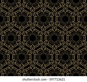 seamless patterns , abstract floral geometric texture. Ornament for interior design, greeting cards, birthday or wedding invitations, paper print. Ethnic background in east style.