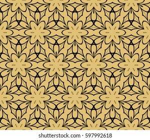 seamless patterns , abstract floral geometric texture. Ornament for interior design, greeting cards, birthday or wedding invitations, paper print. Ethnic background in east style.