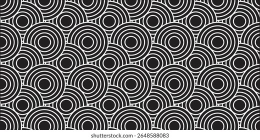 Seamless Patterns with Abstract Line Motifs in Purple, Gray, and White for Packaging, Fashion Design, and Web Use, Seamless pattern of abstract curved lines creating a sense of movement and depth.