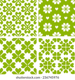 Seamless patterns with abstract ornament