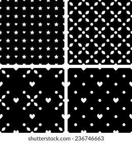 Seamless patterns with abstract ornament