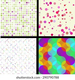 Seamless patterns with abstract ornament