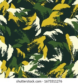 Seamless patterns Abstract set of spots arranged in geometric order. shades of green. Background design for paper, textile, fabric, ceramics, tiles. Vector graphics.