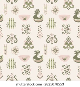 Seamless patterns, abstract shapes, designs inspired by local and tribal cultures across Thailand. Design work for brands, textures, fabrics, and prints.