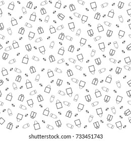 seamless patterns for advertising and discount banners. Stores, shopping, marketing