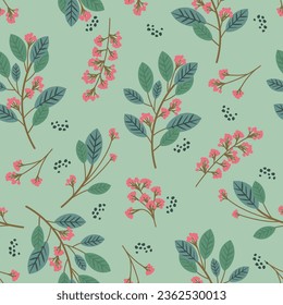 Seamless patterns  for background vector illustration with flowers ,leaf and floral. 
design for paper, fabric cover, interior decoration ,blanket,pillow,t-shirt,
fashion design,wallpaper and print 