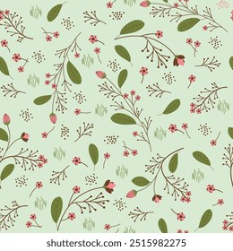 Seamless patterns for background vector illustration with flowers ,leaf and floral,blooming flowers  design for fabric cover, interior decoration ,blanket,textile, fashion design,wallpaper and gift 
