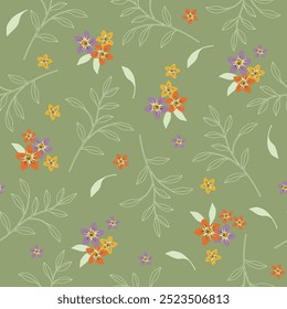 Seamless patterns for background vector illustration with flowers ,leaf and floral. design for paper, fabric cover, interior decoration ,blanket,pillow,t-shirt, fashion design,wallpaper and printable