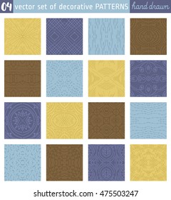 Seamless Patterns backgrounds. Ideal for printing onto fabric and paper or scrap booking. Vector illustration