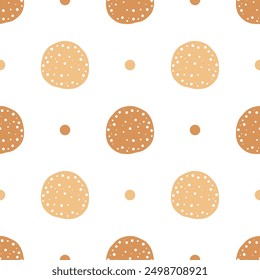 Patrones sin fisuras de dibujos animados de pan de panadería.
