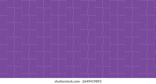 Seamless Patterns of Black and White Optical Lines in Motion for Futuristic Branding, Posters, and UI Design, Seamless Patterns with Gentle Pastel Linear Waves in Blue and Purple for Elegant Fabric.