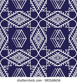 Seamless patterns in boho style.  Ethnic ornament. Tribal art print, background for fabric design, wallpaper, wrapping.