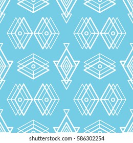 Seamless patterns in boho style.  Ethnic ornament. Tribal art print, background for fabric design, wallpaper, wrapping.