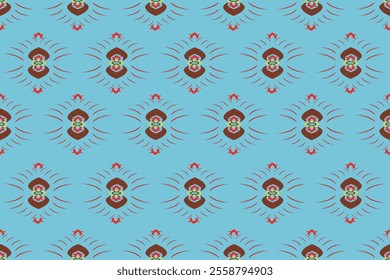 Seamless patterns in bright colors can be used in textiles