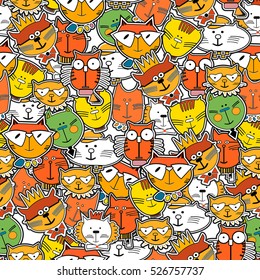 seamless patterns with cats
