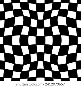 Seamless Patterns of Chess square maze parallelogram vector, abstract cube repeating pattern.