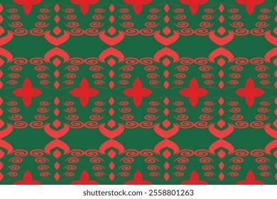 Seamless patterns in Christmas cream