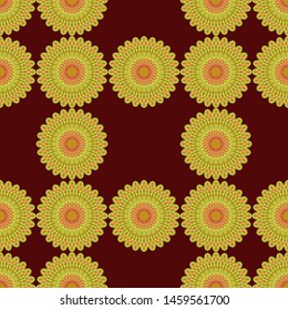 seamless patterns with a circle ornament model, circle texture ornament