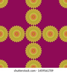 seamless patterns with a circle ornament model, circle texture ornament