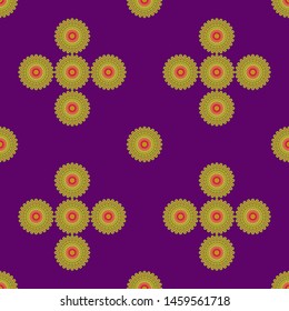 seamless patterns with a circle ornament model, circle texture ornament