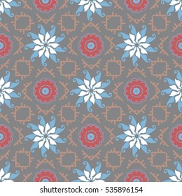 Seamless patterns composed of repetitive elements for decor. Print wallpaper. Vector illustration