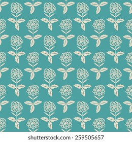 Seamless patterns with decorative floral ornament