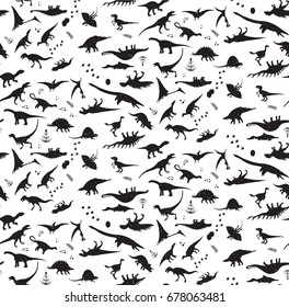 Seamless Patterns with Dinosaurs.