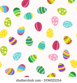 Seamless patterns with easter eggs. for greeting cards, posters, invitations, web sites, posts, presentations, phone  wallpapers, stickerst, shirts, pillows, mugs, wrappings, fabrics, wallpapers