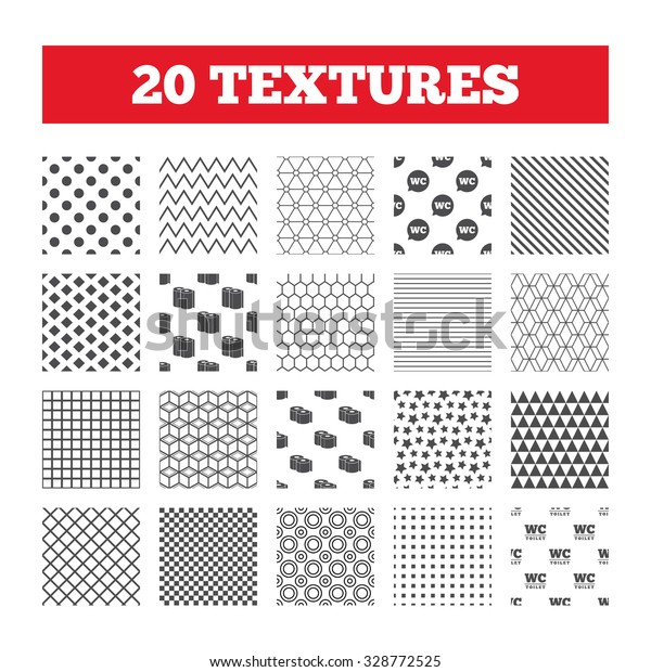 Seamless Patterns Endless Textures Toilet Paper Stock Vector Royalty